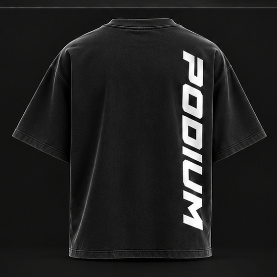 PODIUM Heavyweight Tee in Black, back